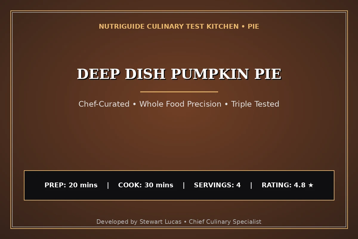 Deep Dish Pumpkin Pie