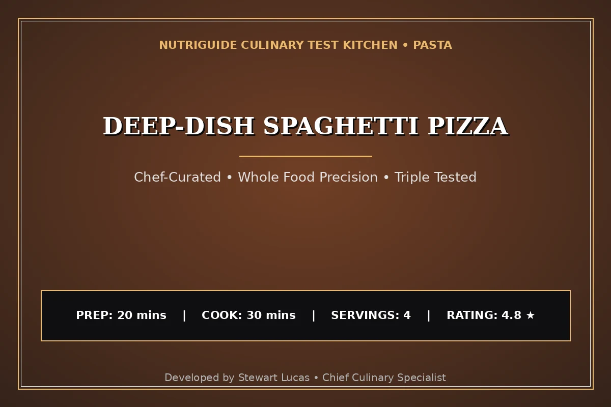 Deep-Dish Spaghetti Pizza