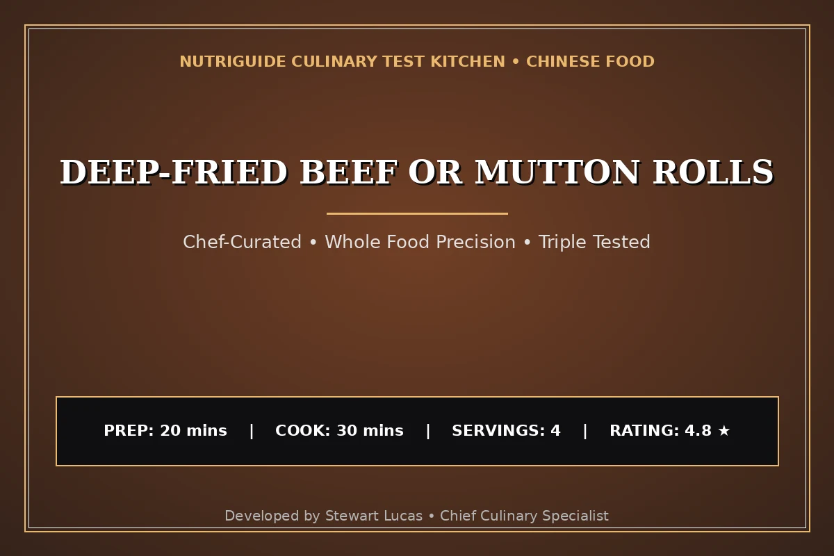 Deep-Fried Beef Or Mutton Rolls
