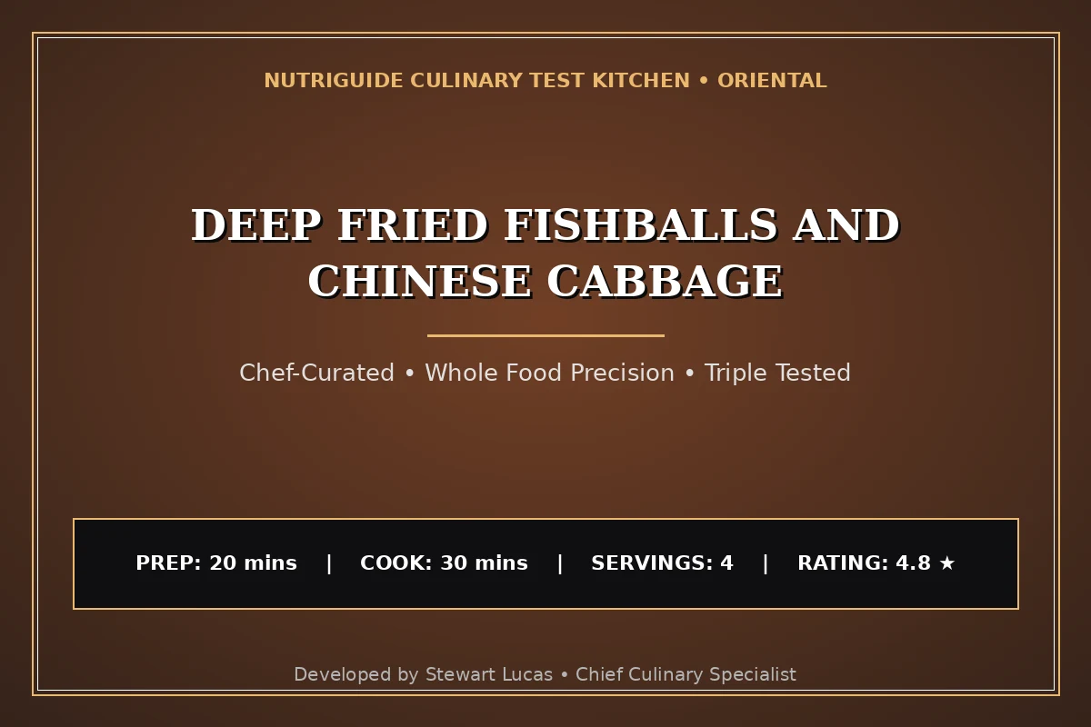 Deep Fried Fishballs And Chinese Cabbage
