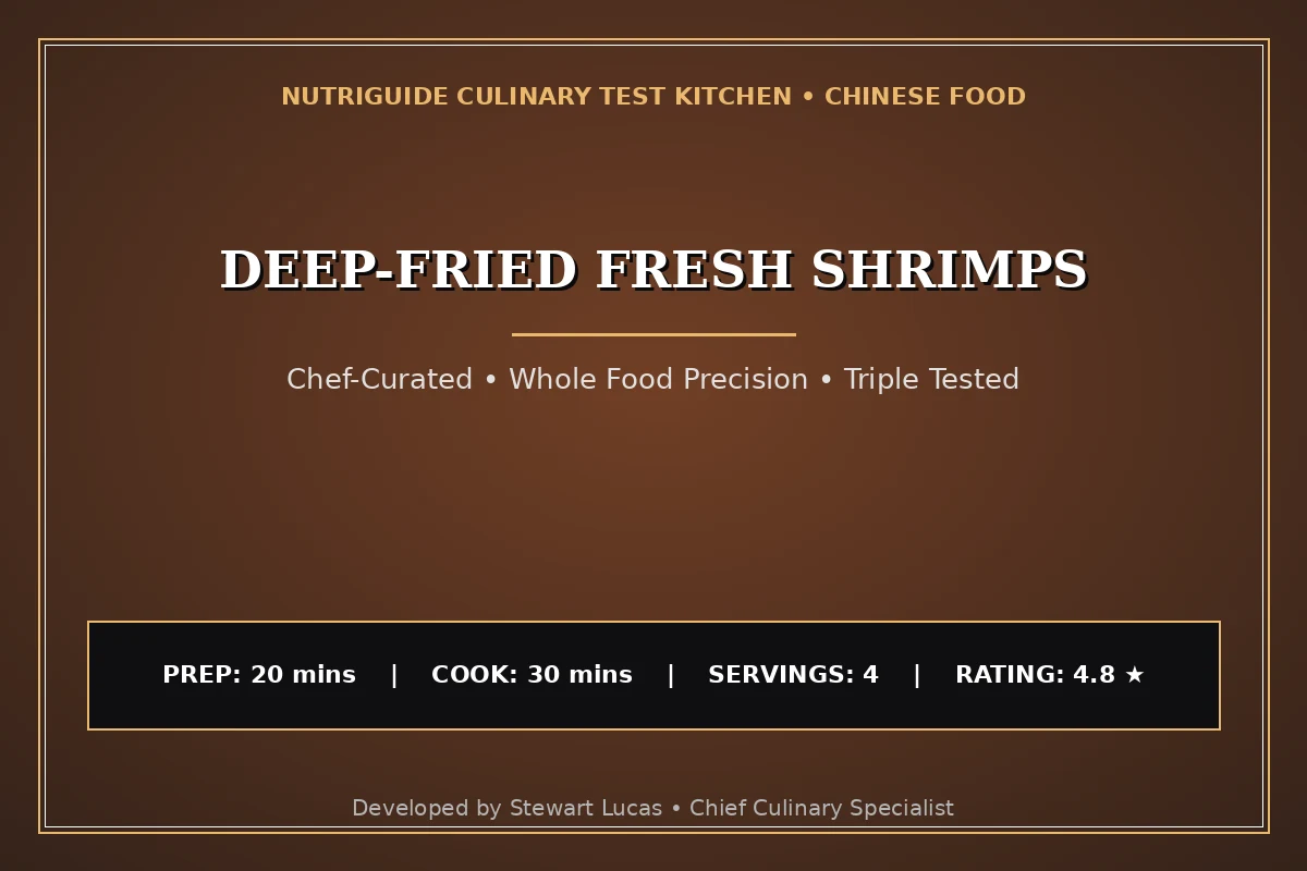 Deep-Fried Fresh Shrimps