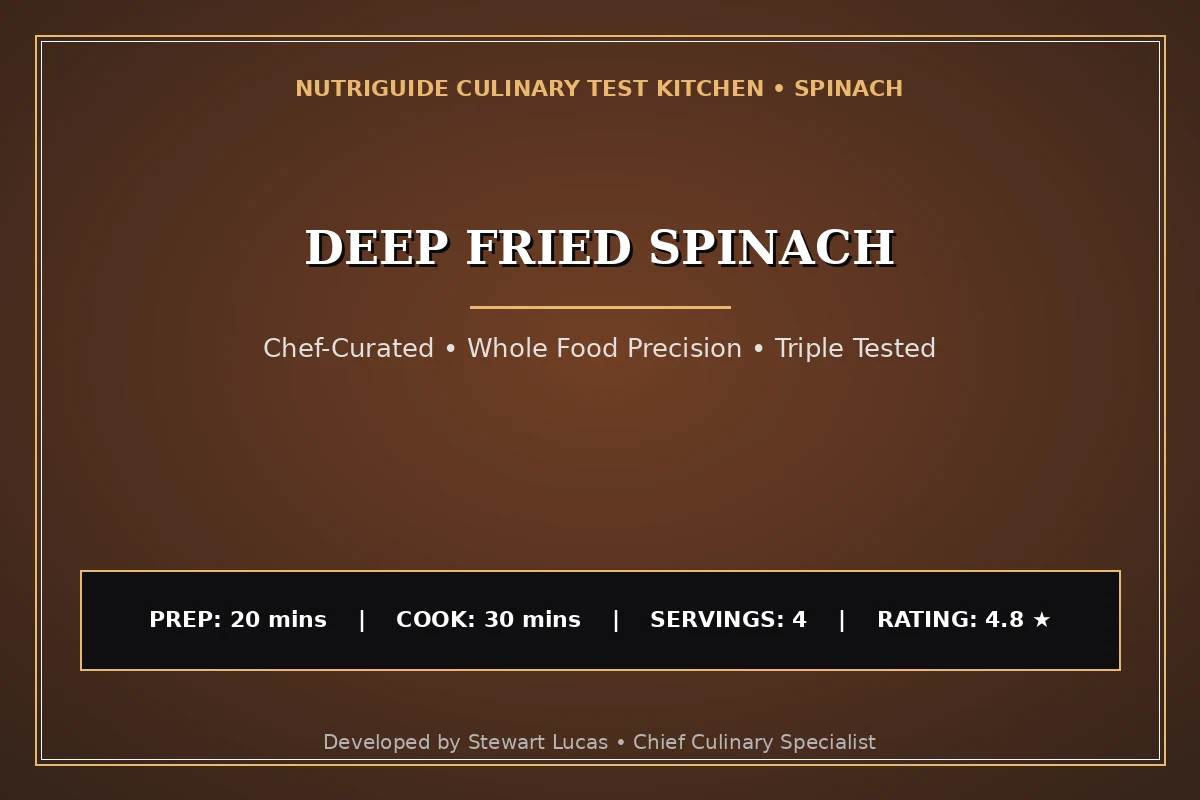 Deep Fried Spinach