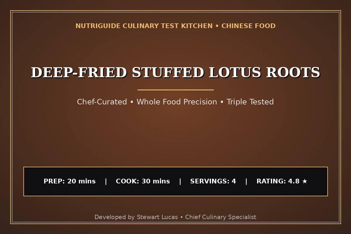 Deep-Fried Stuffed Lotus Roots