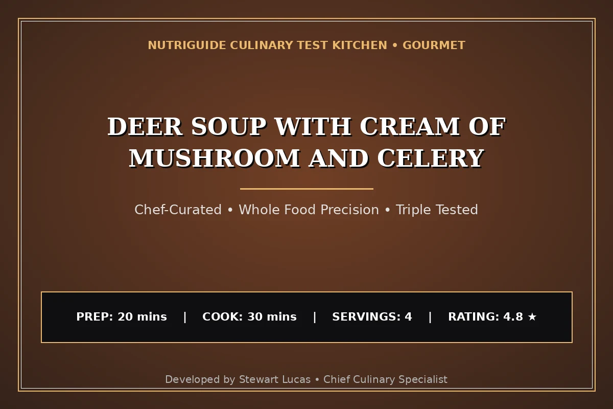 Deer Soup With Cream Of Mushroom And Celery