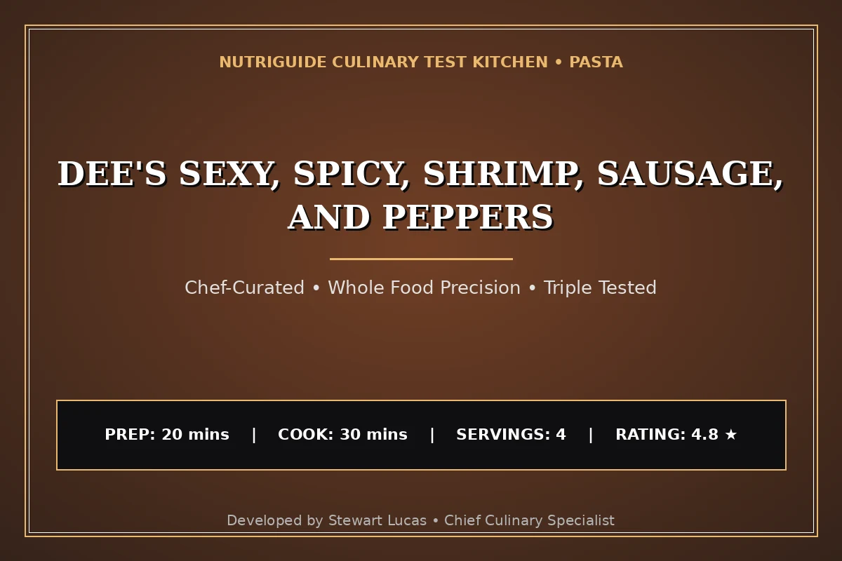 Dee'S Sexy, Spicy, Shrimp, Sausage, And Peppers