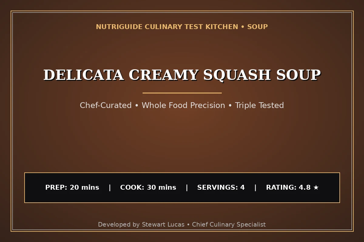 Delicata Creamy Squash Soup