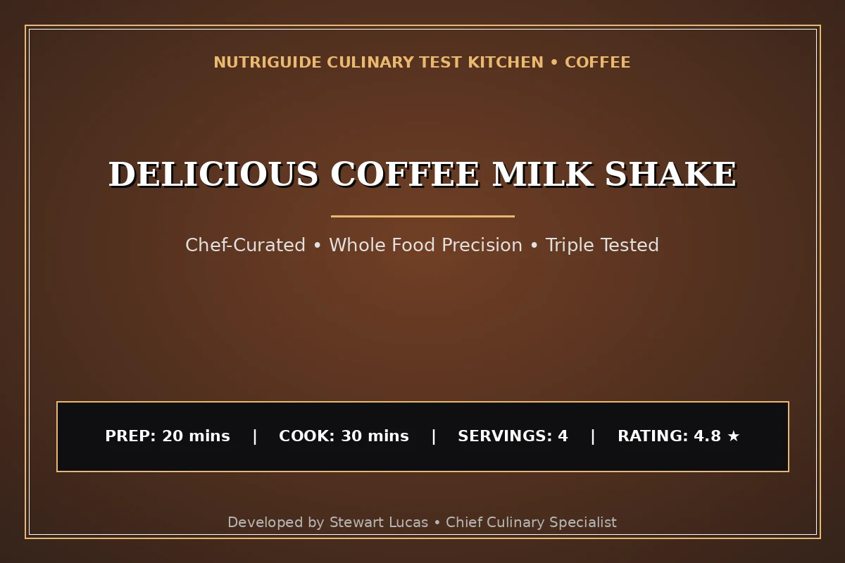 Delicious Coffee Milk Shake