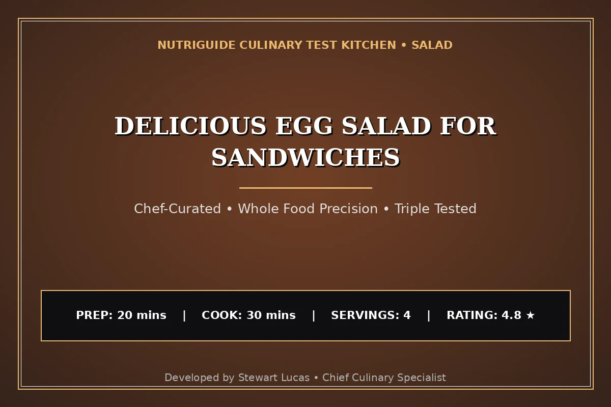 Delicious Egg Salad For Sandwiches