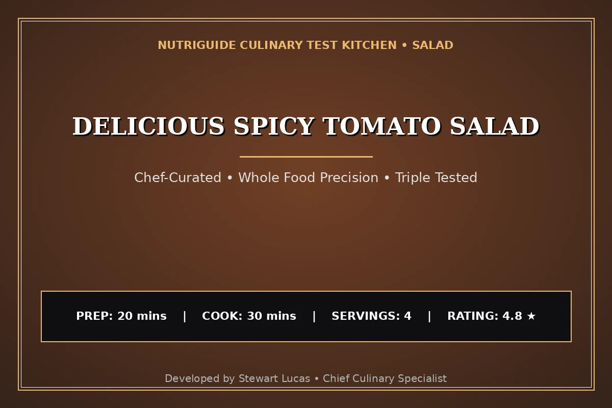 Delicious Spicy Tomato Salad