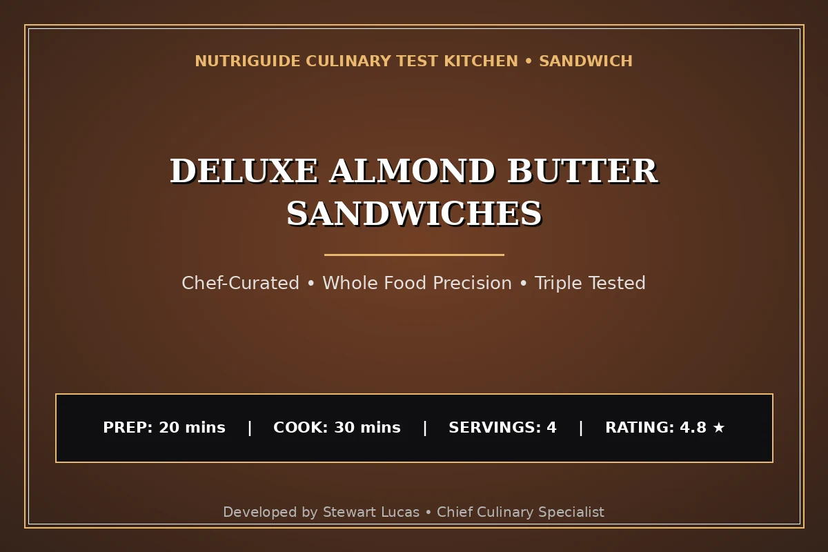 Deluxe Almond Butter Sandwiches