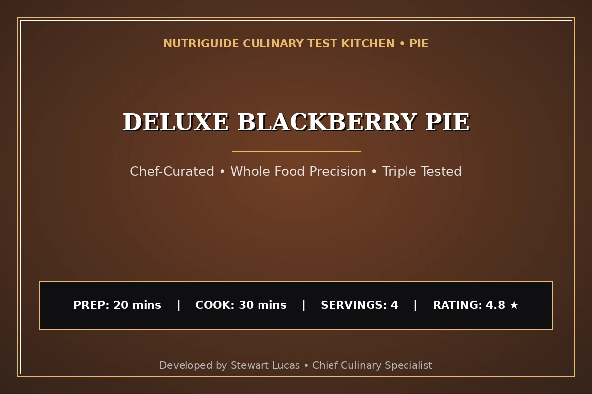 Deluxe Blackberry Pie