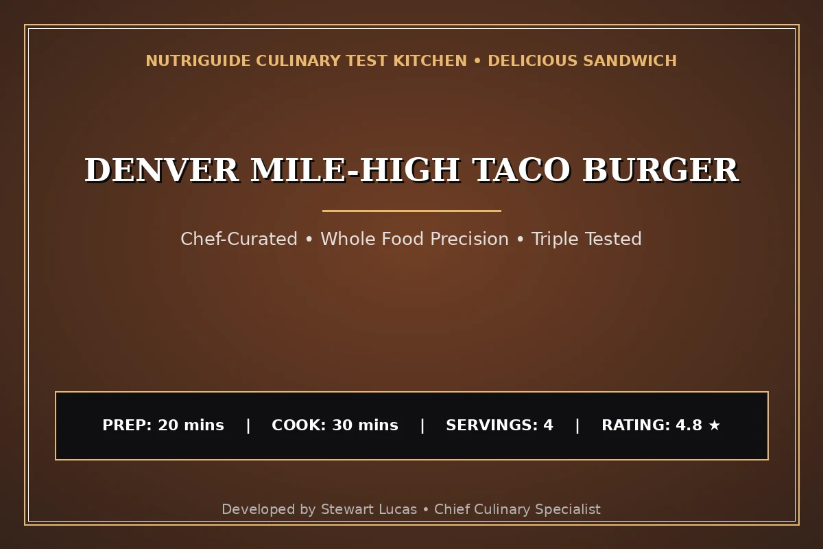Denver Mile-High Taco Burger