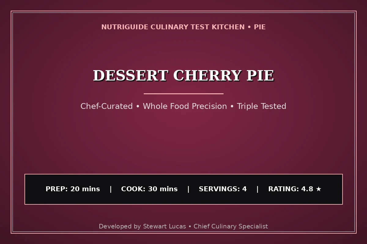 Dessert Cherry Pie