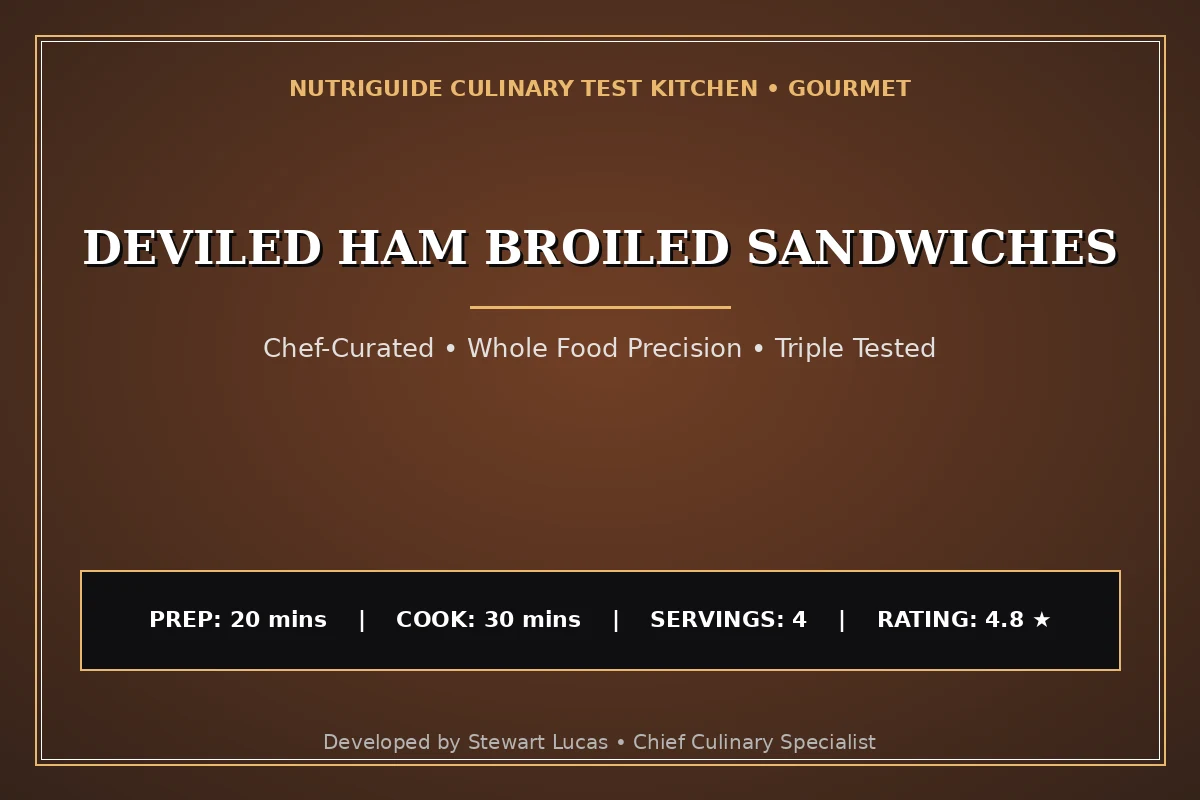 Deviled Ham Broiled Sandwiches