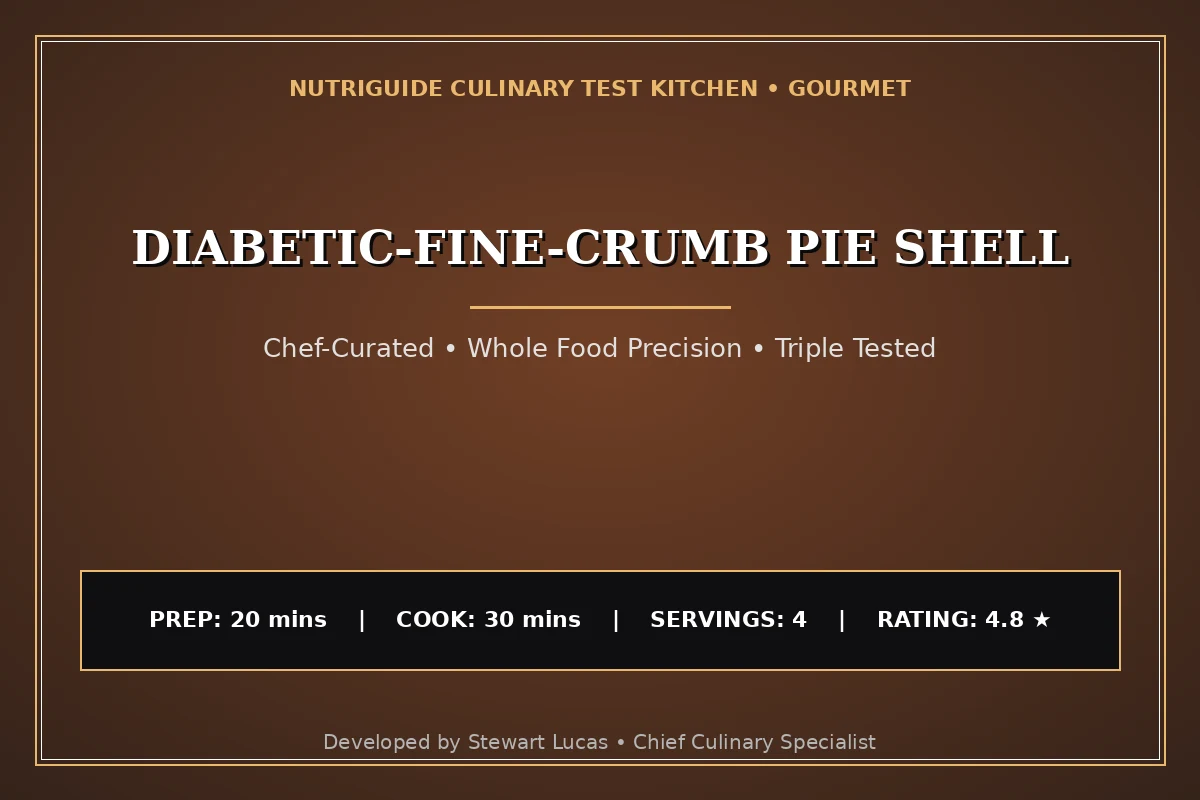 Diabetic-Fine-Crumb Pie Shell