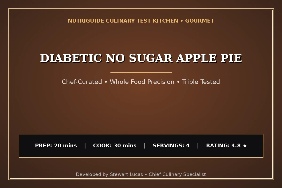 Diabetic No Sugar Apple Pie
