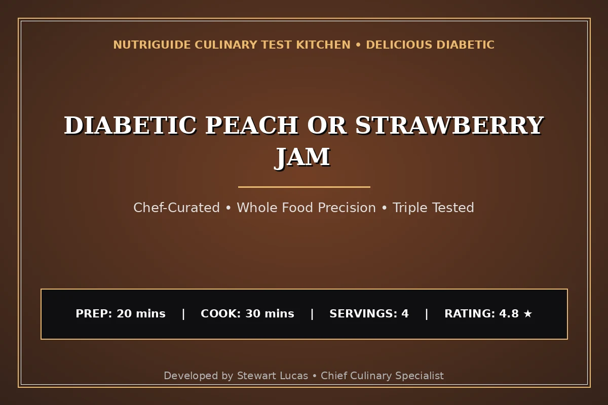 Diabetic Peach Or Strawberry Jam