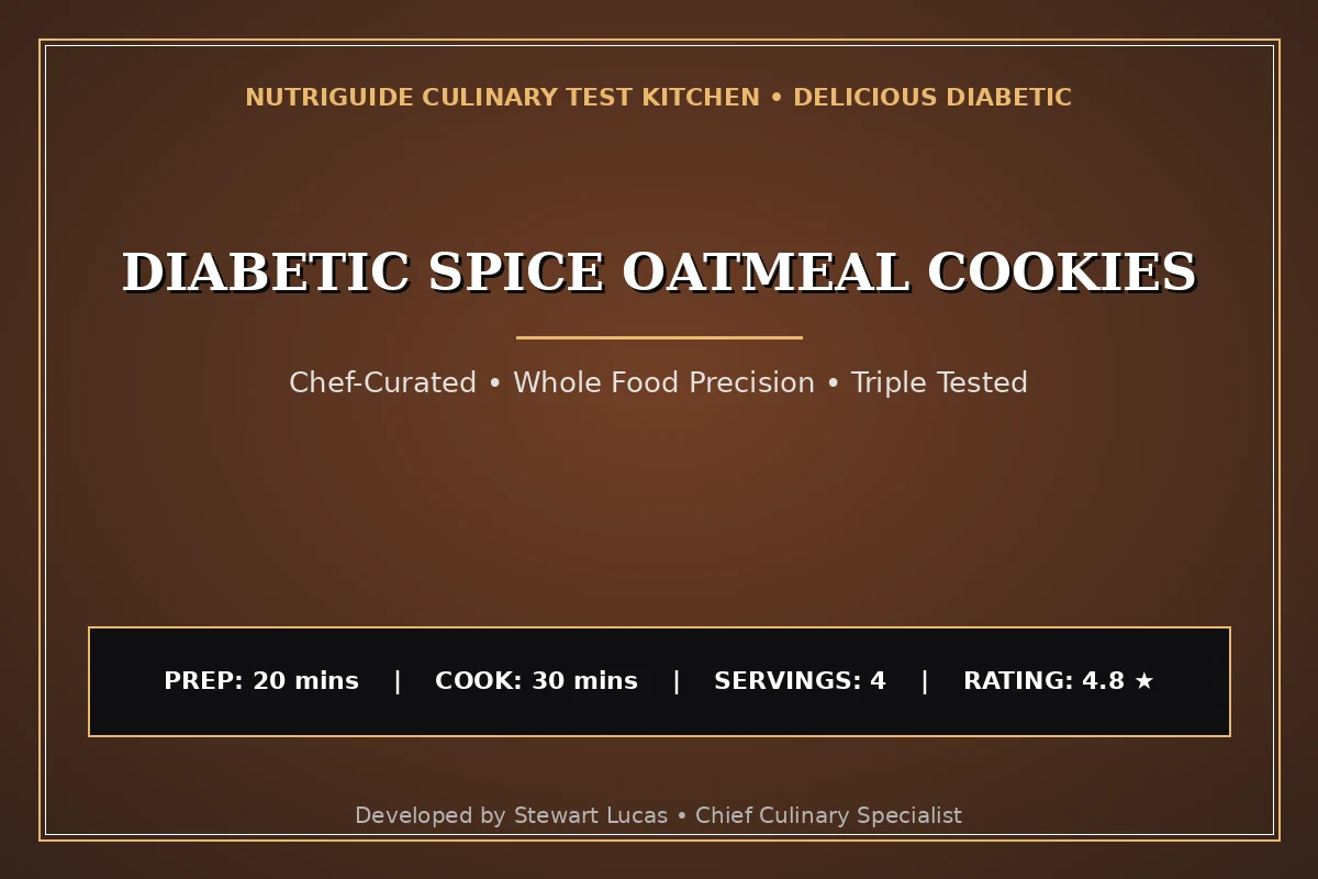 Diabetic Spice Oatmeal Cookies