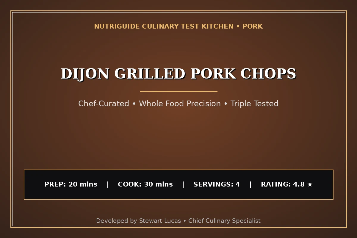 Dijon Grilled Pork Chops