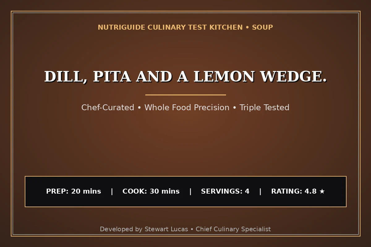Dill, Pita And A Lemon Wedge.