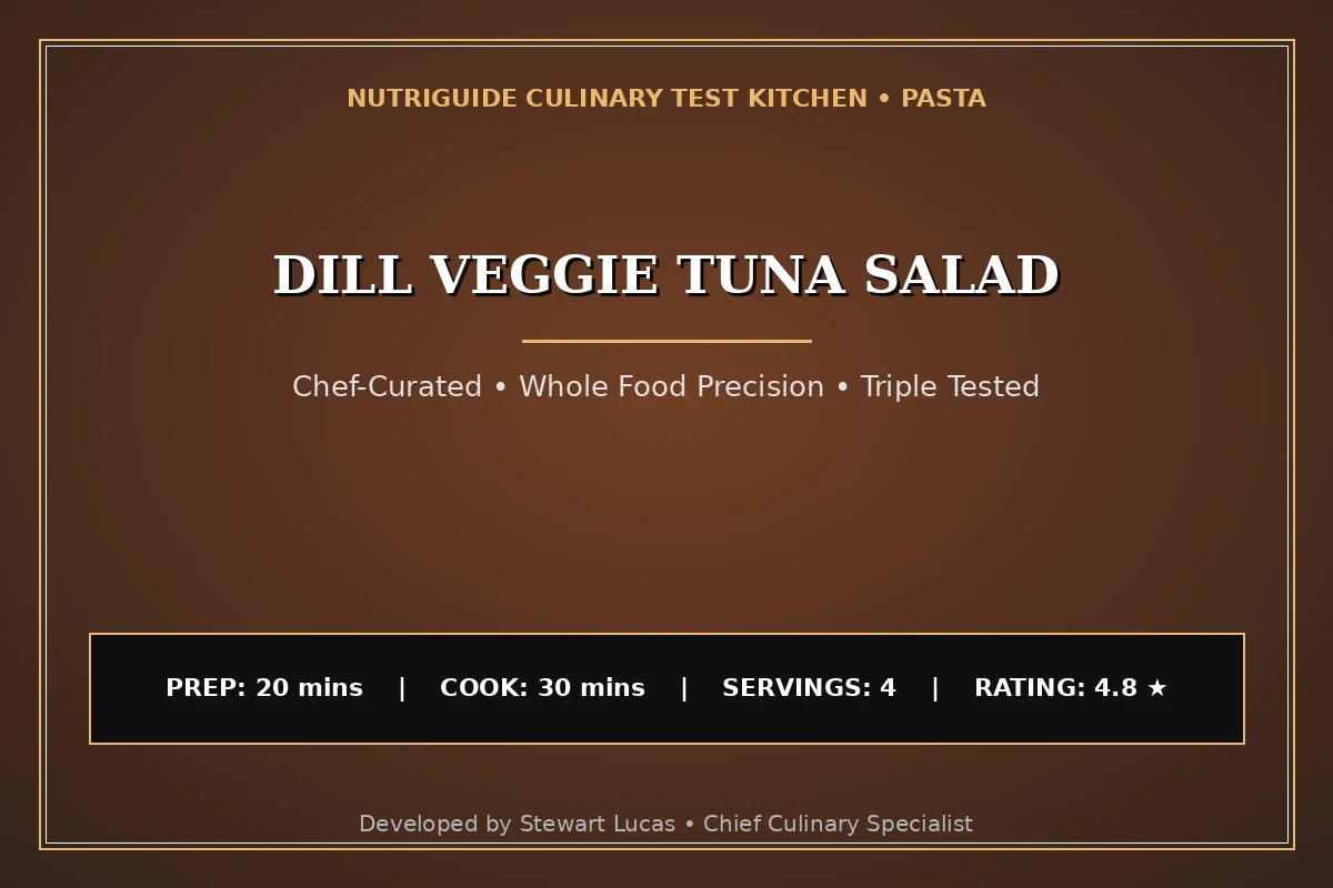 Dill Veggie Tuna Salad