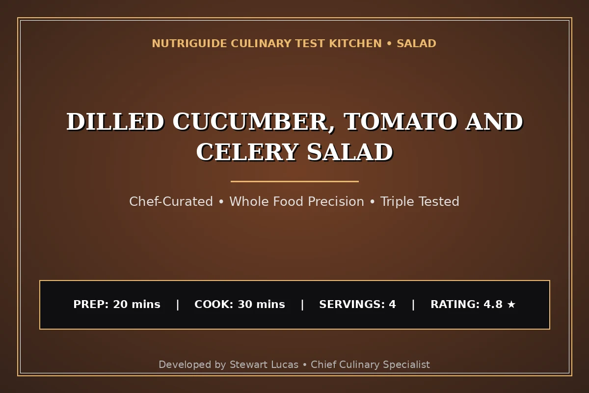 Dilled Cucumber, Tomato And Celery Salad