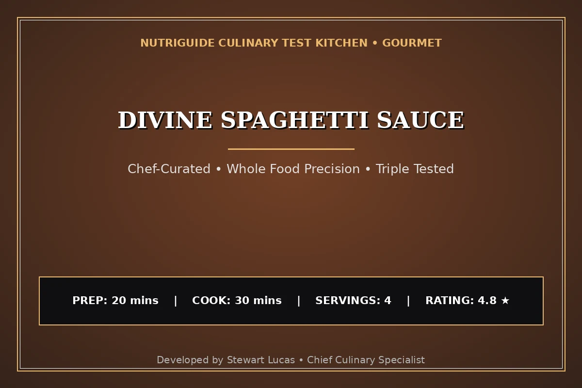 Divine Spaghetti Sauce