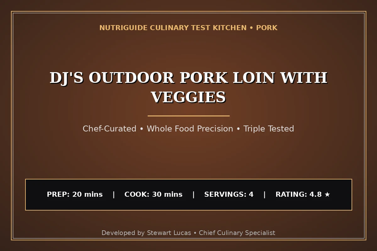 Dj'S Outdoor Pork Loin With Veggies