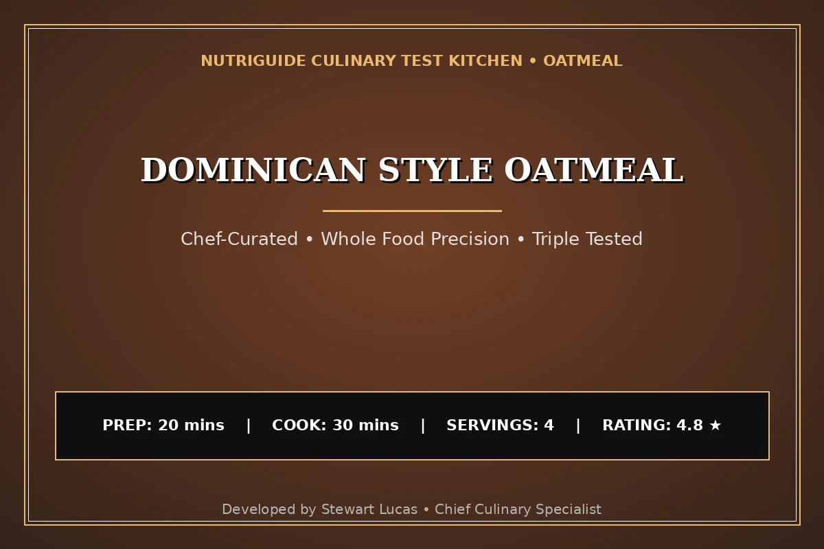 Dominican Style Oatmeal
