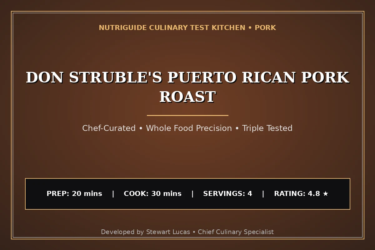 Don Struble'S Puerto Rican Pork Roast