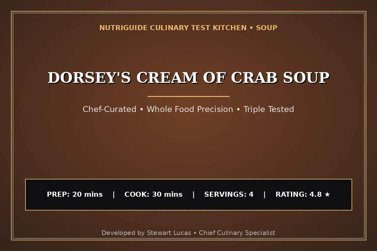 Dorsey'S Cream Of Crab Soup