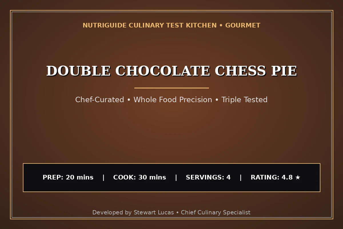 Double Chocolate Chess Pie