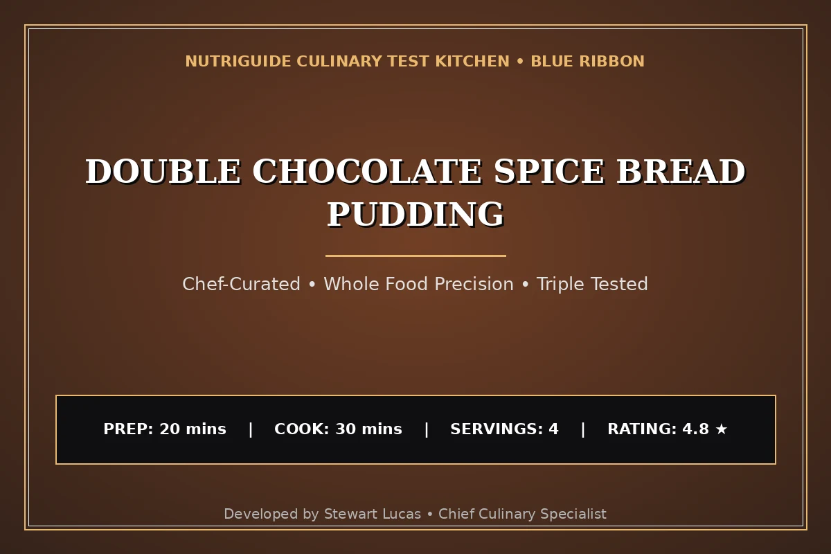 Double Chocolate Spice Bread Pudding