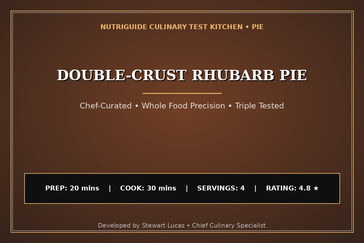Double-Crust Rhubarb Pie