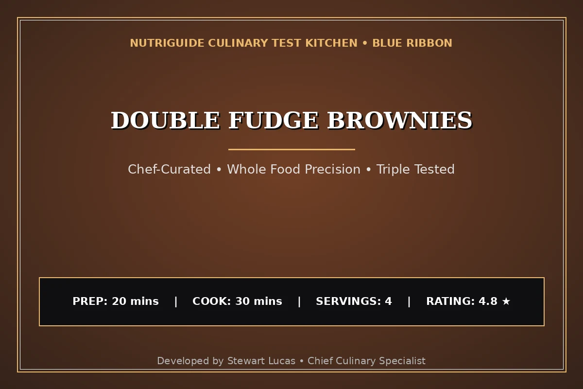 Double Fudge Brownies