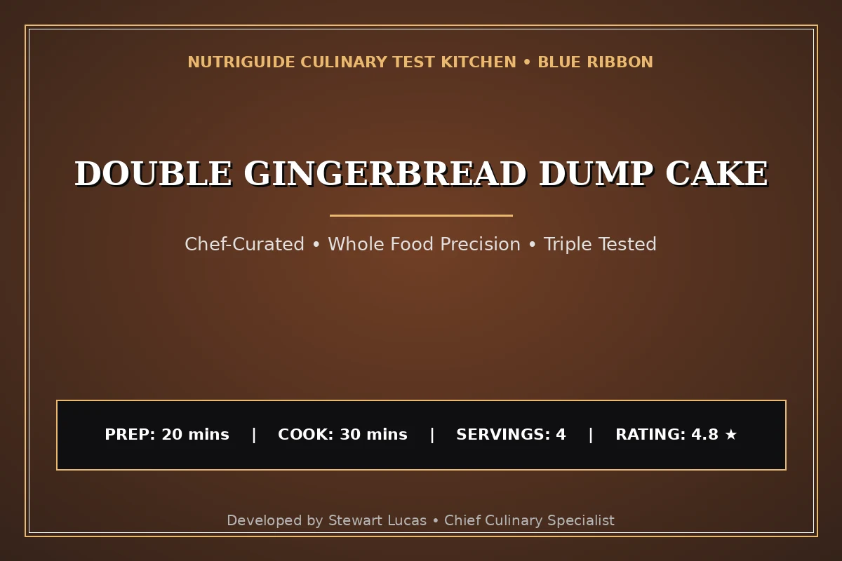 Double Gingerbread Dump Cake