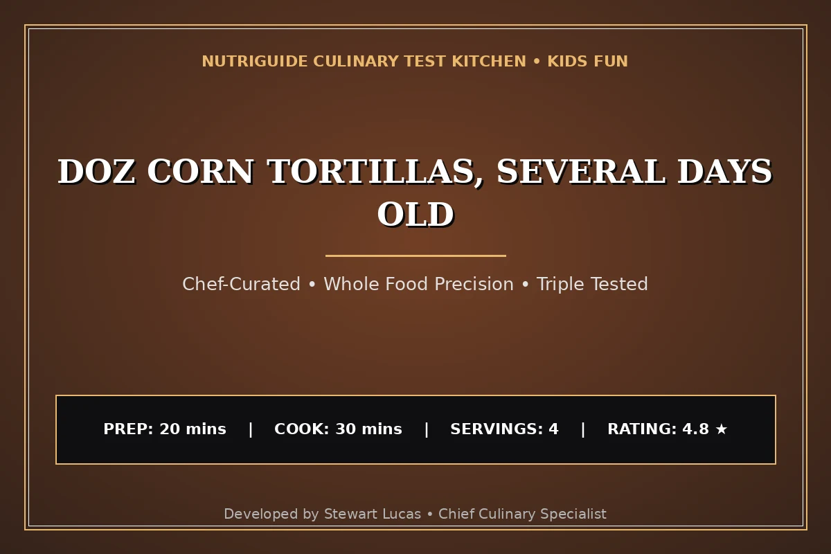 Doz Corn Tortillas, Several Days Old