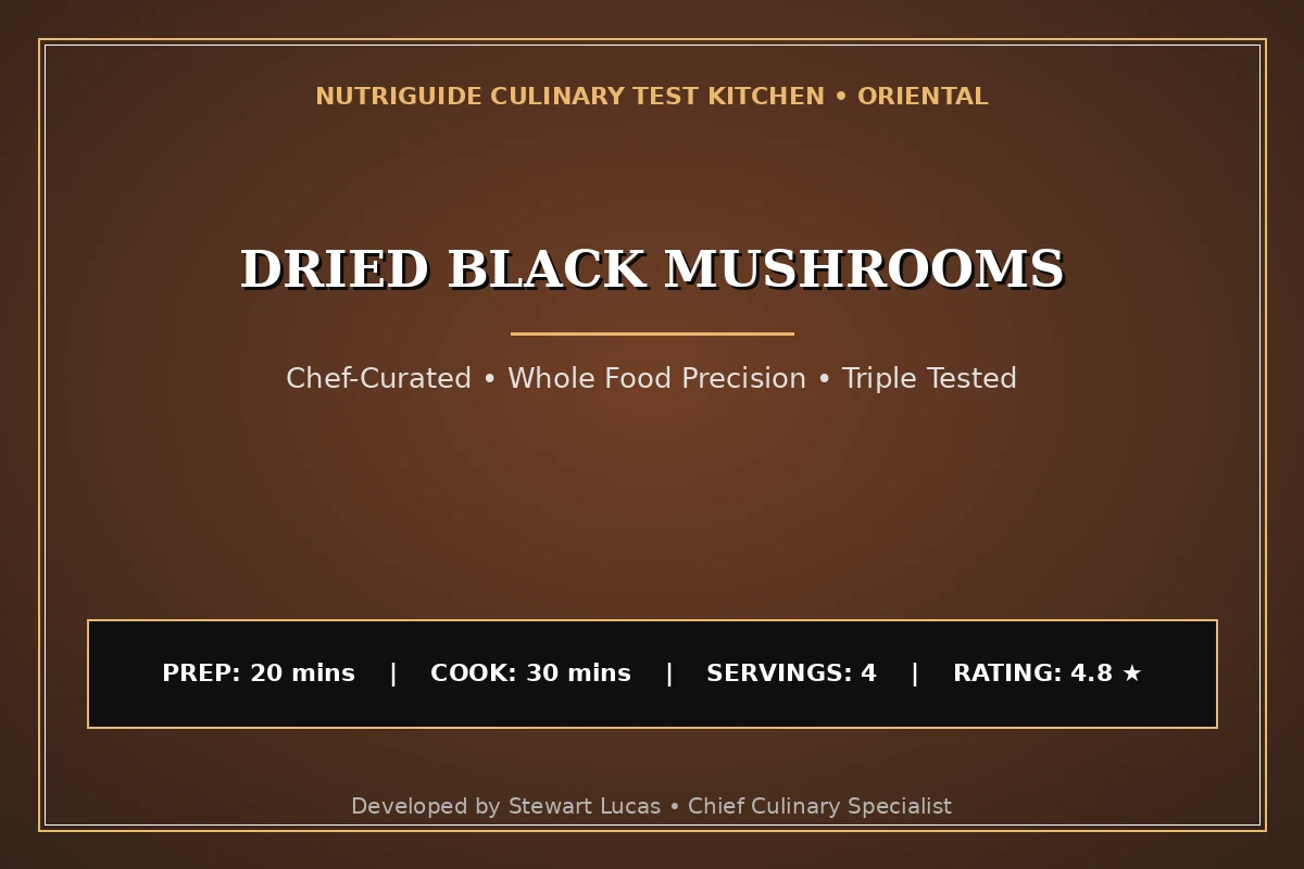 Dried Black Mushrooms