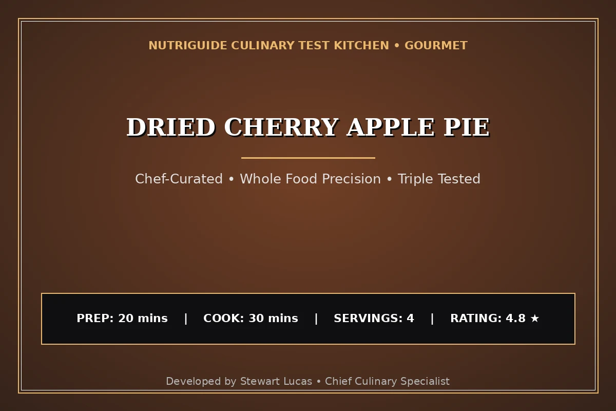 Dried Cherry Apple Pie