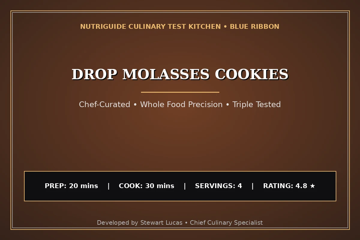 Drop Molasses Cookies