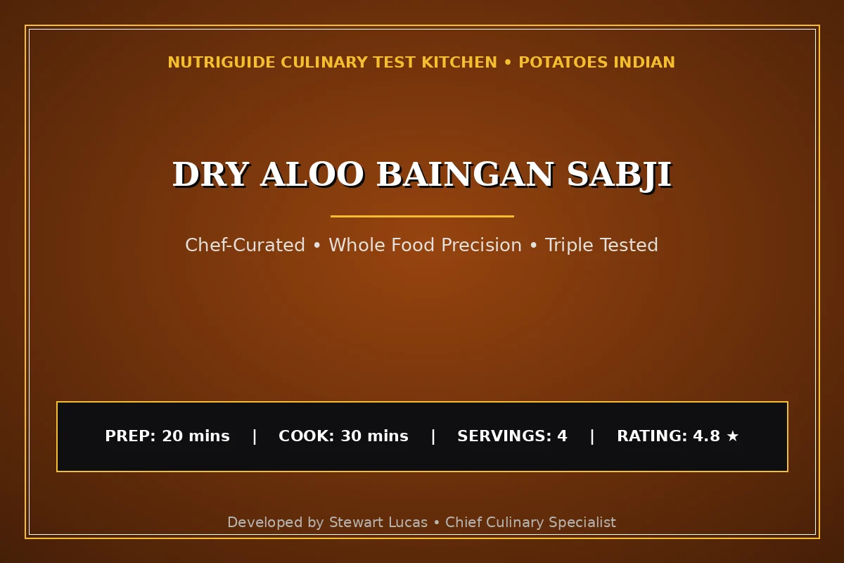 Dry Aloo Baingan Sabji
