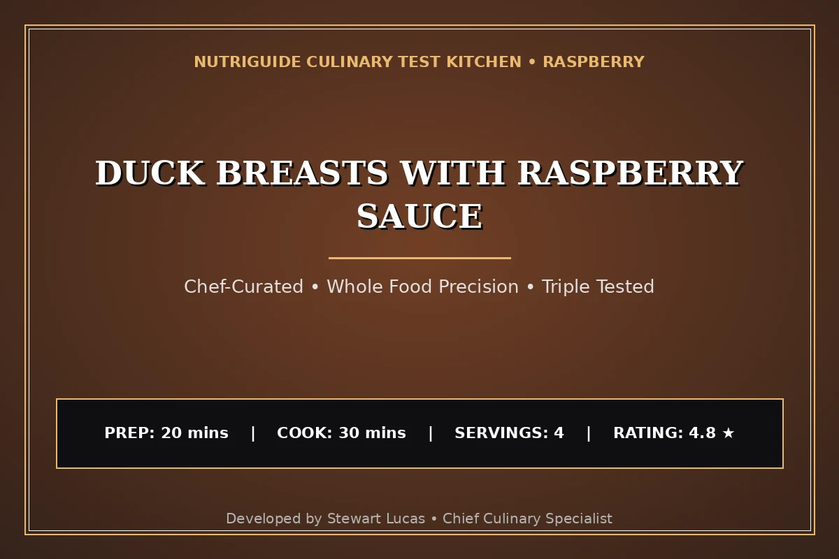 Duck Breasts With Raspberry Sauce