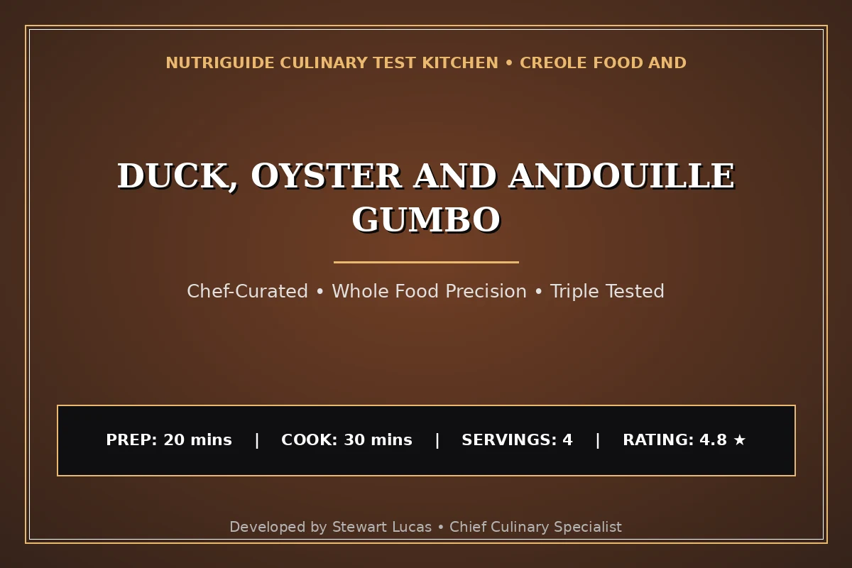 Duck, Oyster And Andouille Gumbo