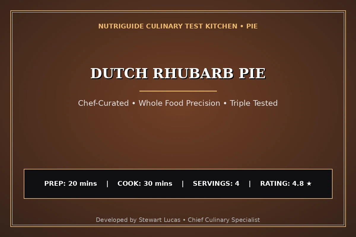 Dutch Rhubarb Pie