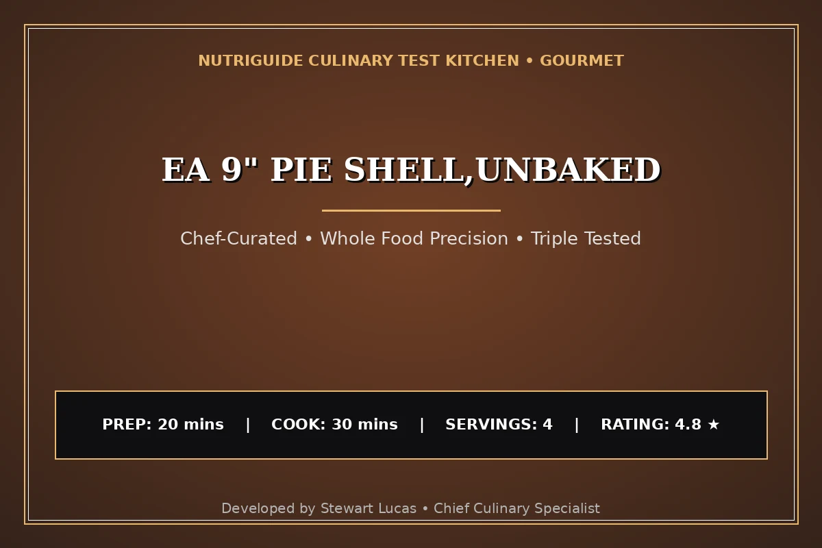 Ea 9" Pie Shell,Unbaked