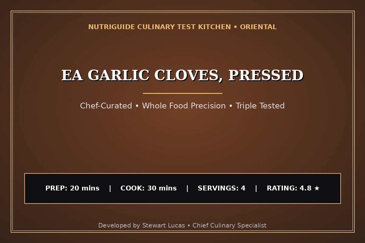 Ea Garlic Cloves, Pressed