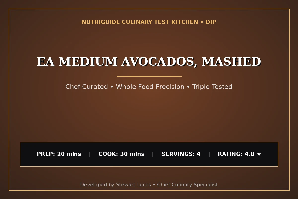 Ea Medium Avocados, Mashed