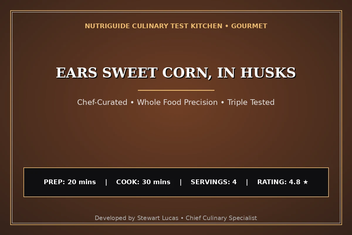 Ears Sweet Corn, In Husks