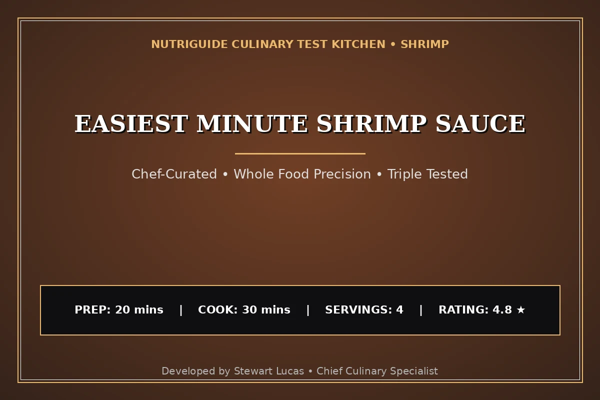 Easiest Minute Shrimp Sauce