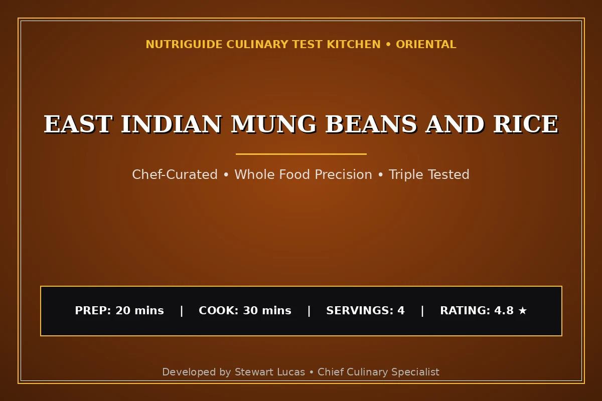 East Indian Mung Beans And Rice